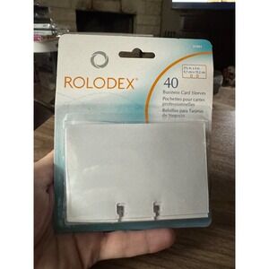 Rolodex 40 Business Card Sleeves 2-5/8 x 4 inch Refills 67691 New Sealed
